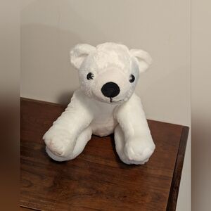 White Plush Polar Bear. Dollarama Toy. 12 Inches.